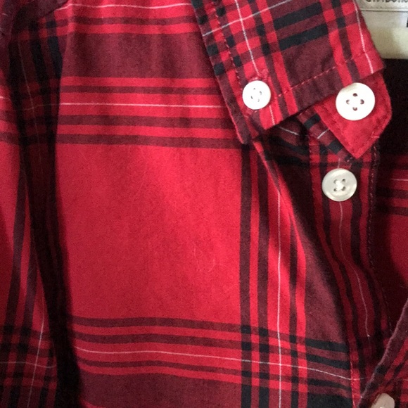 Boys Gymboree Button Down Long Sleeve Plaid Shirt 5 6 - Picture 3 of 6